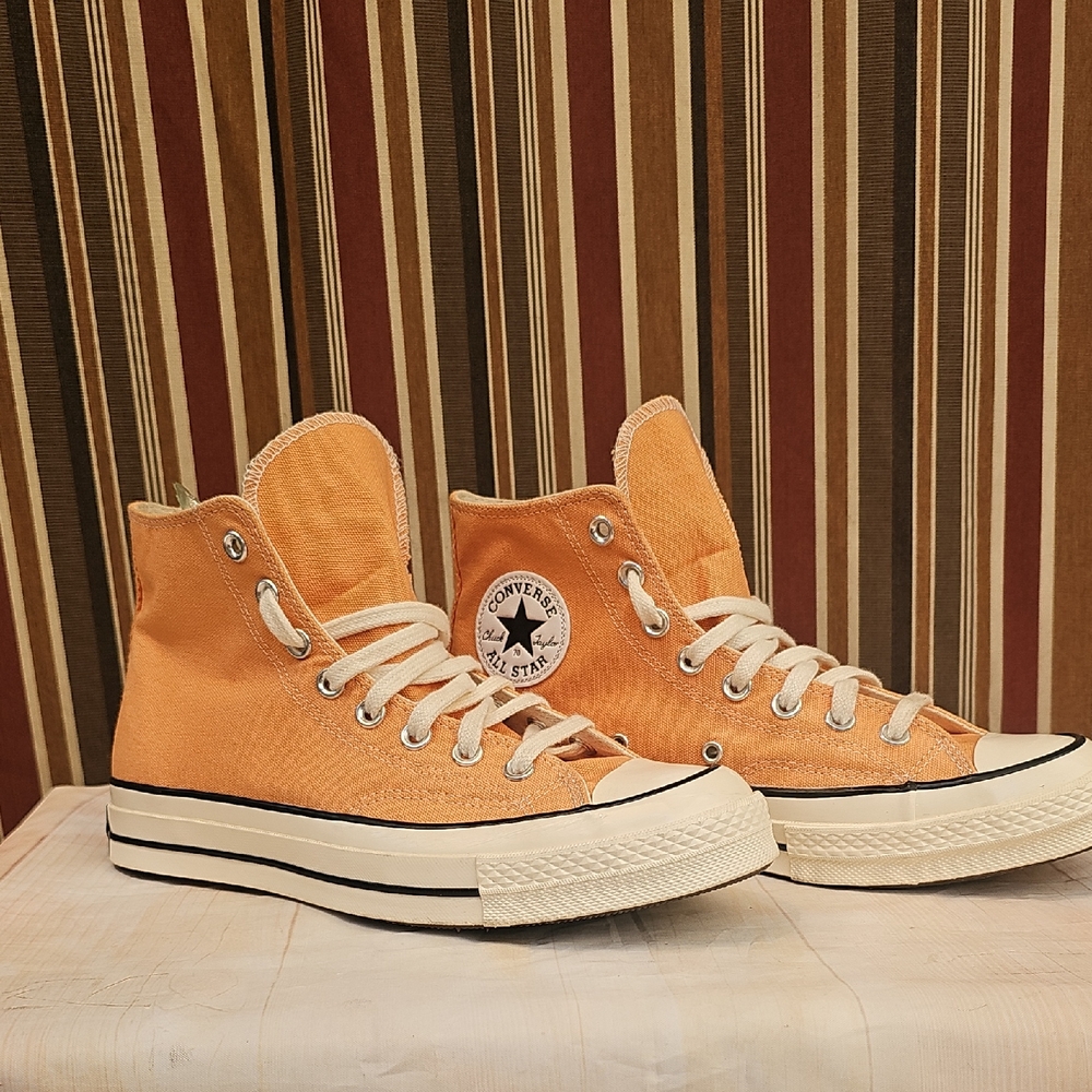 Converse Vibrant Orange High-Tops